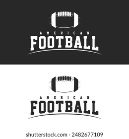 american football logo sport, emblem collection, football vector illustration, football logo template monochrome vector design