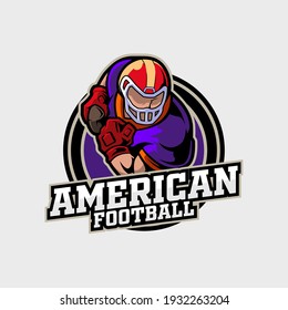 American Football Logo sport player