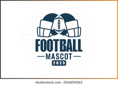 American Football Logo Template Badge Logo Rugby Ball Logo