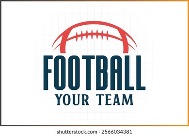 American Football Logo Template Badge Logo Rugby Ball Logo