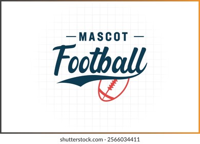 American Football Logo Template Badge Logo Rugby Ball Logo