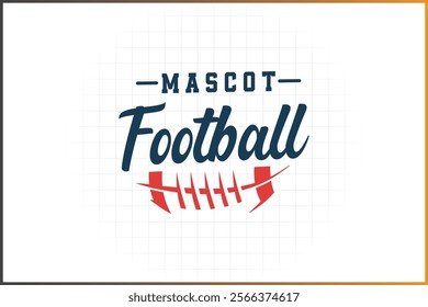 American Football Logo Template Badge Logo Rugby Ball Logo