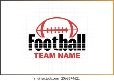 American Football Logo Template Badge Logo Rugby Ball Logo