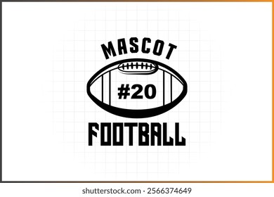 American Football Logo Template Badge Logo Rugby Ball Logo