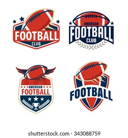 American football logo template collection,vector illustration