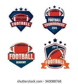 American football logo template collection,vector illustration