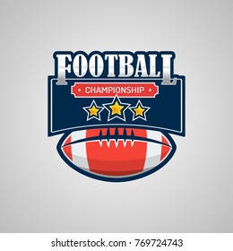 American Football Logo Template Vector Design