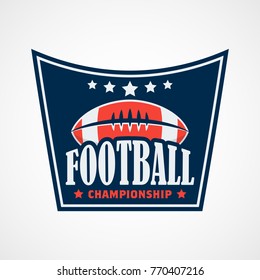 American Football Logo Template Vector Design