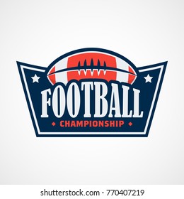 American Football Logo Template Vector Design