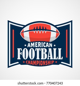 American Football Logo Template Vector Design