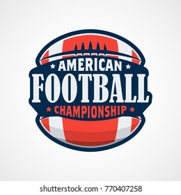 American Football Logo Template Vector Design