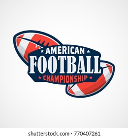 American Football Logo Template Vector Design