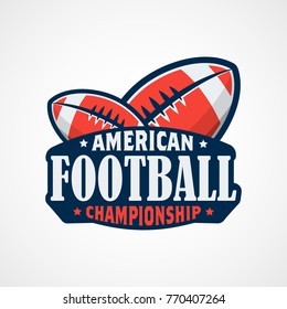 American Football Logo Template Vector Design