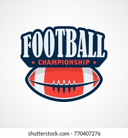 American Football Logo Template Vector Design