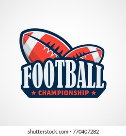 American Football Logo Template Vector Design
