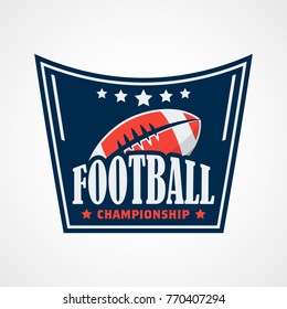 American Football Logo Template Vector Design