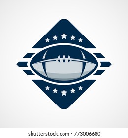 American Football Logo Template. Vector Design Illustration