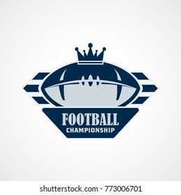 American Football Logo Template. Vector Design Illustration