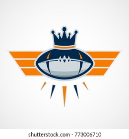 American Football Logo Template. Vector Design Illustration