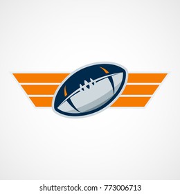 American Football Logo Template. Vector Design Illustration