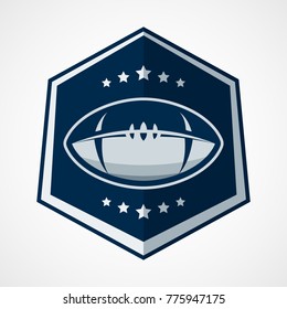 American Football Logo Template. Vector Design Illustration