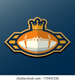 American Football Logo Template. Vector Design Illustration