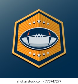 American Football Logo Template. Vector Design Illustration