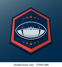 American Football Logo Template. Vector Design Illustration