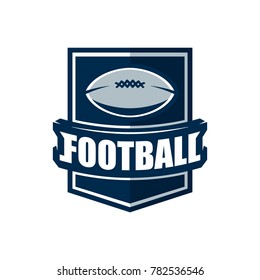 American Football Logo Template. Vector College Logos Illustration