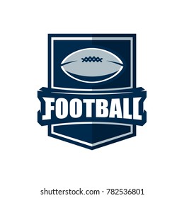 American Football Logo Template. Vector College Logos Illustration
