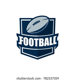 American Football Logo Template. Vector College Logos Illustration