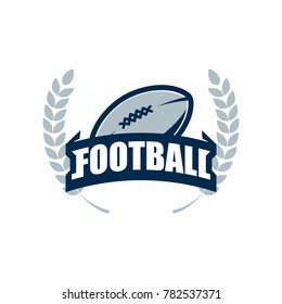 American Football Logo Template. Vector College Logos Illustration