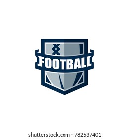 American Football Logo Template. Vector College Logos Illustration