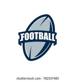 American Football Logo Template. Vector College Logos Illustration
