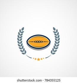 American Football Logo Template. Vector College Logos Illustration