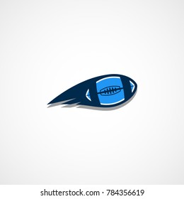 American Football Logo Template. Vector College Logos Illustration