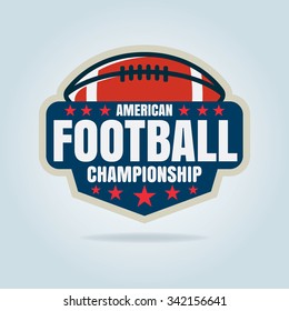 American football logo template,vector illustration