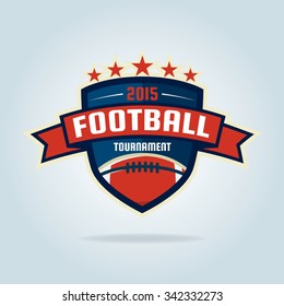 American football logo template,vector illustration