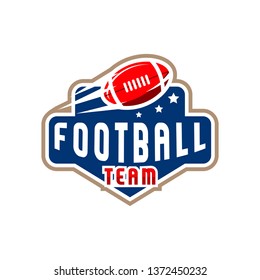 American Football Logo Vector Stock Vector (Royalty Free) 1372450232