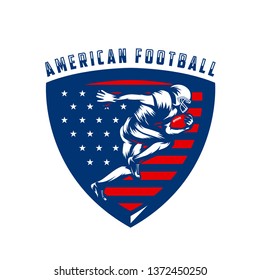 American football logo vector