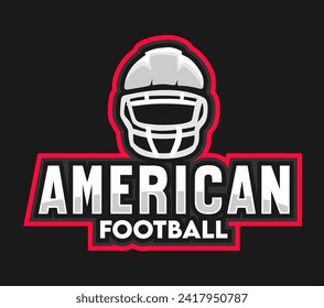 American Football Logo Vector Illustration