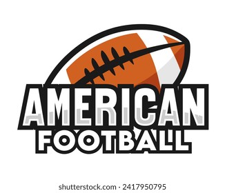 Ilustración vectorial del logotipo de fútbol americano