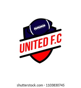American Football Logo Vector Template Design Illustration