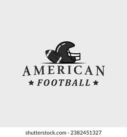 american football logo vintage vector illustration template icon graphic design