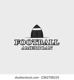 american football logo vintage vector illustration template icon graphic design