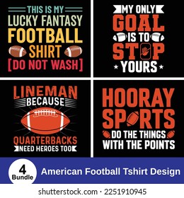 American Football Lover T-shirt Design vector. Use for T-Shirt, mugs, stickers, Cards, etc.