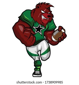 American Football Mascot character design