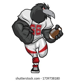 American Football Mascot Character Design Stock Vector (Royalty Free ...