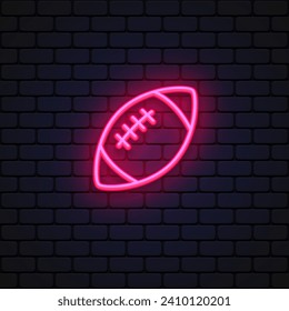 American football neon ball, great design for any purposes.