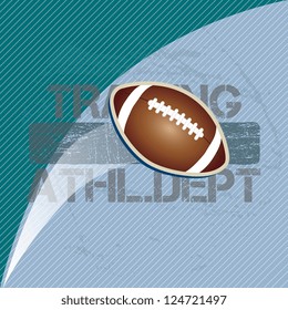 American football on blue background vector illustration